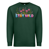 Sports Green stay wild Premium Sweatshirt - MaliasSmallBusiness