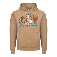 Vintage Coffee happy easter bunny carrots and eggs Vintage Hoodie - RanaPortraitStore