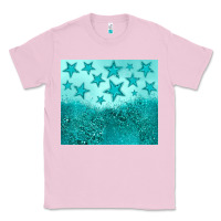 Bubblegum Pink turquoise glitter star Classic Tee - JahusDesignShop