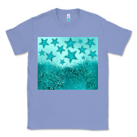 Colony Blue turquoise glitter star Classic Tee - JahusDesignShop