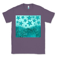 Lavender turquoise glitter star Classic Tee - JahusDesignShop