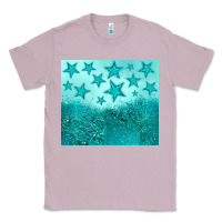 Lilac turquoise glitter star Classic Tee - JahusDesignShop