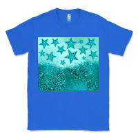 True Royal turquoise glitter star Classic Tee - JahusDesignShop