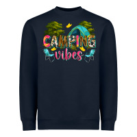 Navy camping vibes Heavyweight Sweatshirt - Zillion Design Studio