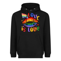 Black love is love lips Heavyweight Hoodie - MaliasSmallBusiness