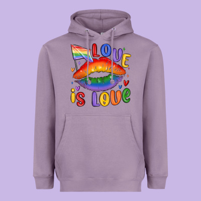 Love Is Love Lips Heavyweight Hoodie Designed By Maliassmallbusiness