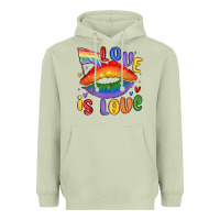 Matcha love is love lips Heavyweight Hoodie - MaliasSmallBusiness