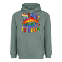 Sage love is love lips Heavyweight Hoodie - MaliasSmallBusiness
