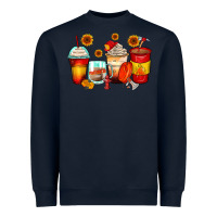 Navy firefighter coffee cups Heavyweight Sweatshirt - Zillion Design Studio