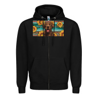 Black western chocolate labrador license plate Zipper Hoodie - Artiststas