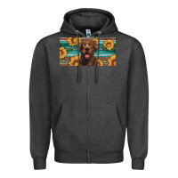 Charcoal Heather western chocolate labrador license plate Zipper Hoodie - Artiststas