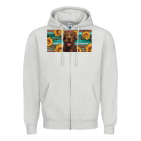 Dove Grey western chocolate labrador license plate Zipper Hoodie - Artiststas