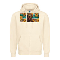 Sandshell western chocolate labrador license plate Zipper Hoodie - Artiststas