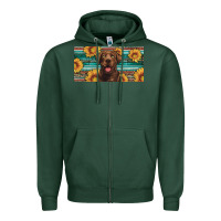 Sports Green western chocolate labrador license plate Zipper Hoodie - Artiststas