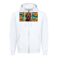 White western chocolate labrador license plate Zipper Hoodie - Artiststas