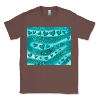 Chestnut turquoise glitter heart Classic Tee - JahusDesignShop