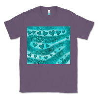 Lavender turquoise glitter heart Classic Tee - JahusDesignShop