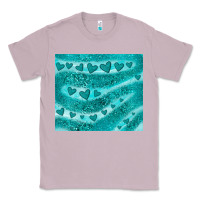 Lilac turquoise glitter heart Classic Tee - JahusDesignShop