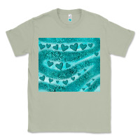 Matcha turquoise glitter heart Classic Tee - JahusDesignShop