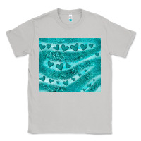 Moon Dust turquoise glitter heart Classic Tee - JahusDesignShop