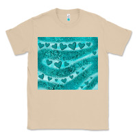 Mushroom turquoise glitter heart Classic Tee - JahusDesignShop