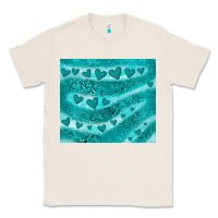 Natural turquoise glitter heart Classic Tee - JahusDesignShop