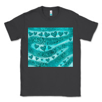 Smoke turquoise glitter heart Classic Tee - JahusDesignShop