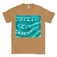 Toasted Coconut turquoise glitter heart Classic Tee - JahusDesignShop