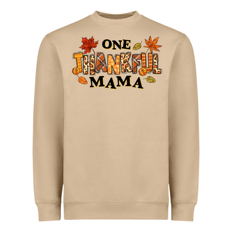 One Thankful Mama Heavyweight Sweatshirt by texasbilliewilder | Teevron