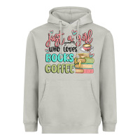 Moon Dust just a girl who loves books and coffee Heavyweight Hoodie - MaliasSmallBusiness