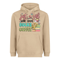 Mushroom just a girl who loves books and coffee Heavyweight Hoodie - MaliasSmallBusiness