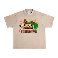 French Oak christmas educator pencil Urban Heavy Tee - FaDigitalArtStudio