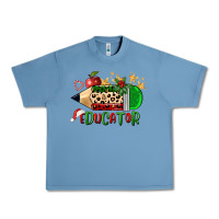 Pebble Blue christmas educator pencil Urban Heavy Tee - FaDigitalArtStudio