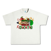Pistachio christmas educator pencil Urban Heavy Tee - FaDigitalArtStudio