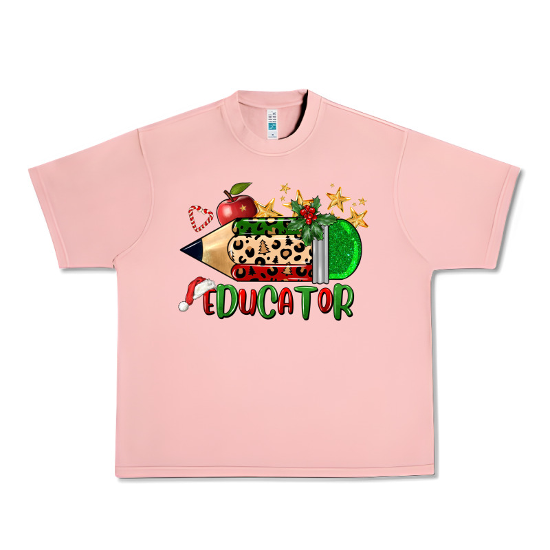 Christmas Educator Pencil Urban Heavy Tee by FaDigitalArtStudio | Teevron