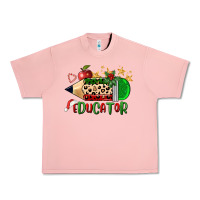 Salmon christmas educator pencil Urban Heavy Tee - FaDigitalArtStudio