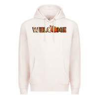 Pale Pink welcome pumpkin Premium Hoodie - BundleAndBundleShop