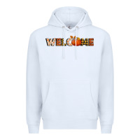 White welcome pumpkin Premium Hoodie - BundleAndBundleShop