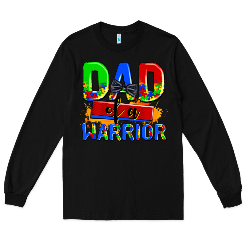 Dad Of A Warrior Long Sleeve Tee by AdoDesignShop | Teevron