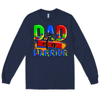 Navy dad of a warrior Long Sleeve Tee - AdoDesignShop