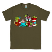 Army Green wine coffee cups Classic Tee - AdoDesignShop