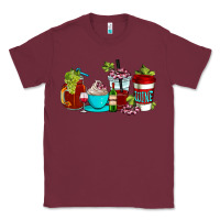 Burgundy wine coffee cups Classic Tee - AdoDesignShop