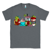 Charcoal Heather wine coffee cups Classic Tee - AdoDesignShop