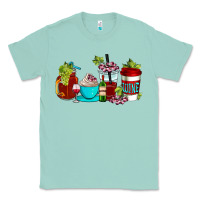 Seafoam wine coffee cups Classic Tee - AdoDesignShop