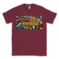 Burgundy hispanic heritage license plate Classic Tee - BundleAndBundleShop