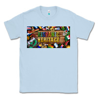 Dusty Blue hispanic heritage license plate Classic Tee - BundleAndBundleShop