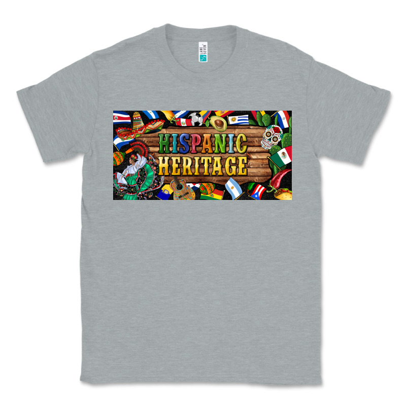 Hispanic Heritage License Plate Classic Tee by BundleAndBundleShop | Teevron