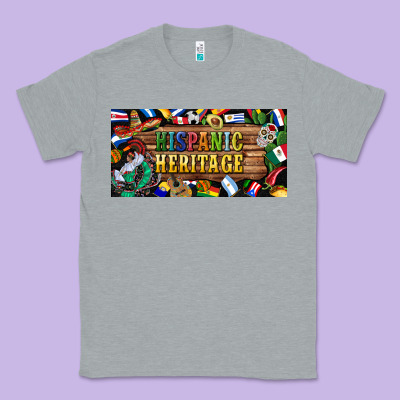 Hispanic Heritage License Plate Classic Tee Designed By Bundleandbundleshop