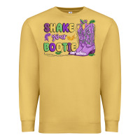 Antique Gold shake your bootie mardi gras Premium Sweatshirt - MaliasSmallBusiness