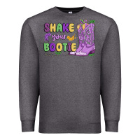 Charcoal Heather shake your bootie mardi gras Premium Sweatshirt - MaliasSmallBusiness